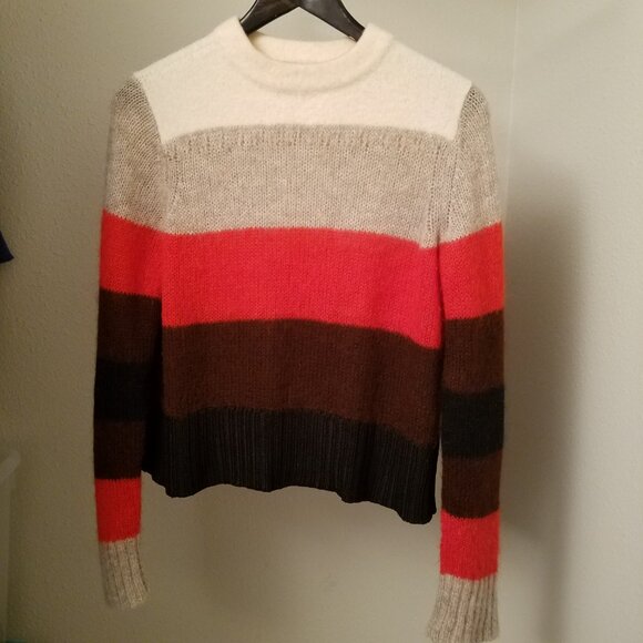 rag & bone Striped Wool Blend Britton Sweater Size Medium M - Picture 3 of 8